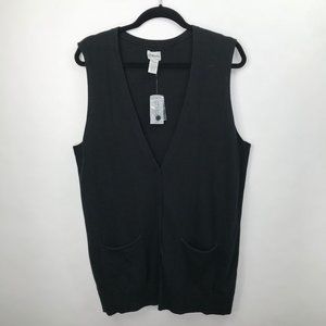 Chico's 2 Leighton Vest L/12 Cardigan Sweater